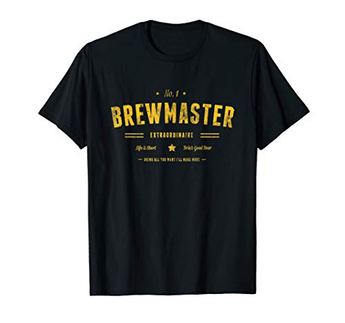 Brewmaster Beer Brewer T-Shirt Homebrew Gift