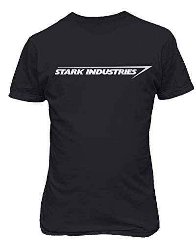 Stark Industries Tony Stark Iron Man Men's T Shirt (Black,XL)
