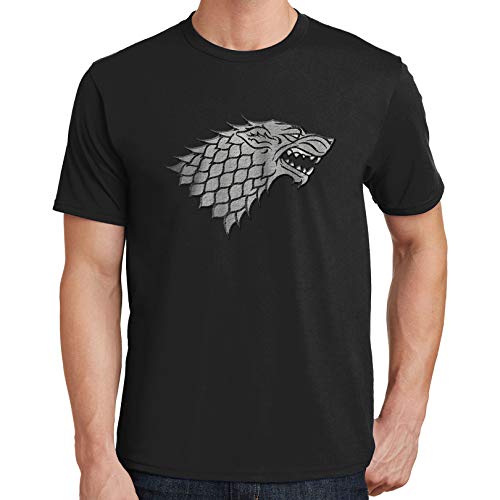 Dire Wolf Men's T-Shirt 3211 (X-Large,Black)