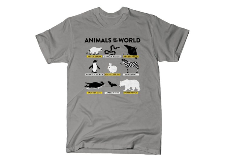 The Original Animals of the World T-Shirt from Snorgtees